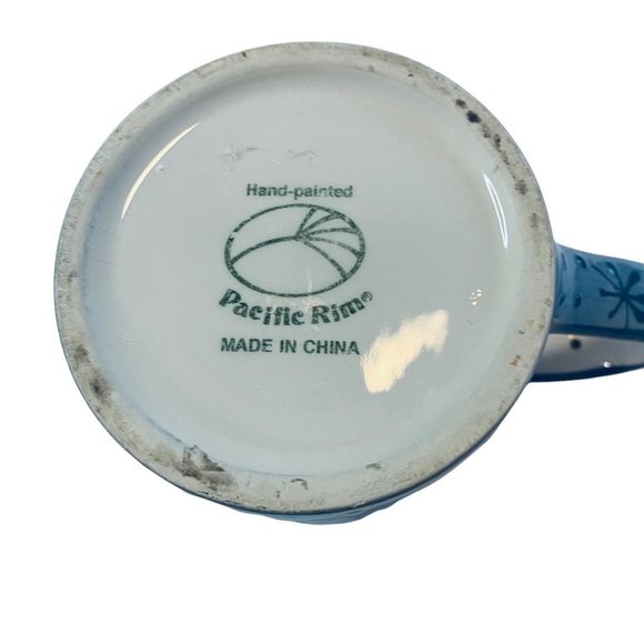 PACIFIC RIM HAND-PAINTED CHRISTMAS MUG - Picture 5 of 6